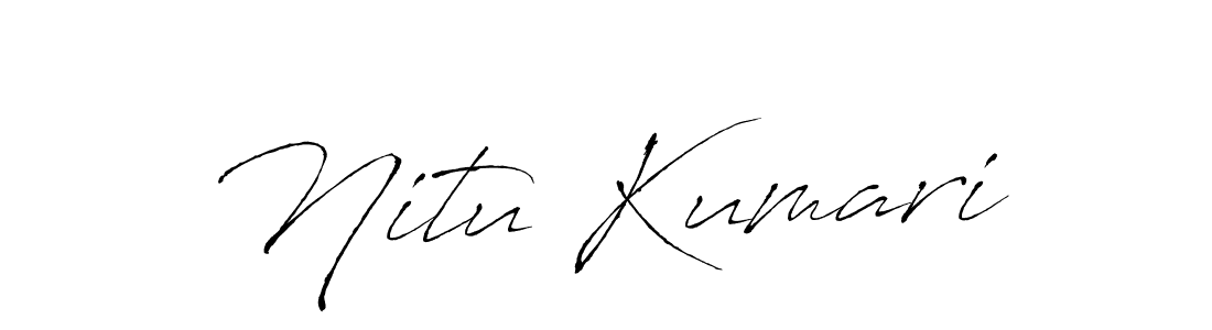 Nitu Kumari stylish signature style. Best Handwritten Sign (Antro_Vectra) for my name. Handwritten Signature Collection Ideas for my name Nitu Kumari. Nitu Kumari signature style 6 images and pictures png