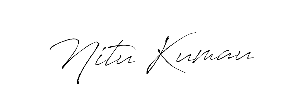 How to Draw Nitu Kumau signature style? Antro_Vectra is a latest design signature styles for name Nitu Kumau. Nitu Kumau signature style 6 images and pictures png