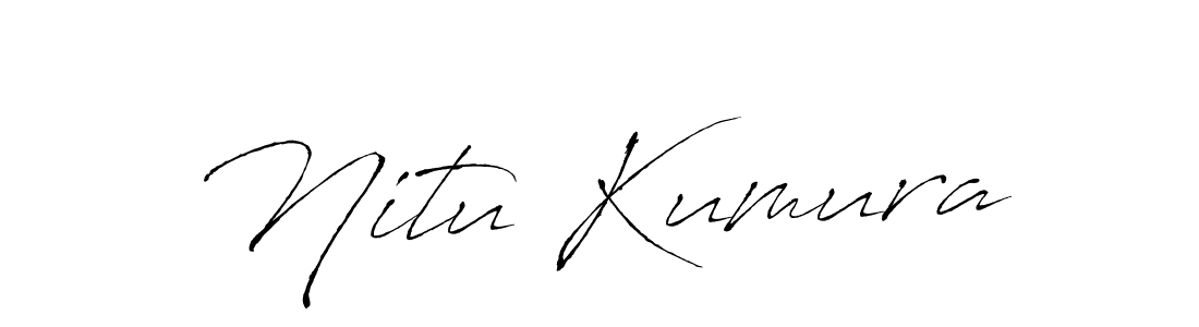 The best way (Antro_Vectra) to make a short signature is to pick only two or three words in your name. The name Nitu Kumura include a total of six letters. For converting this name. Nitu Kumura signature style 6 images and pictures png