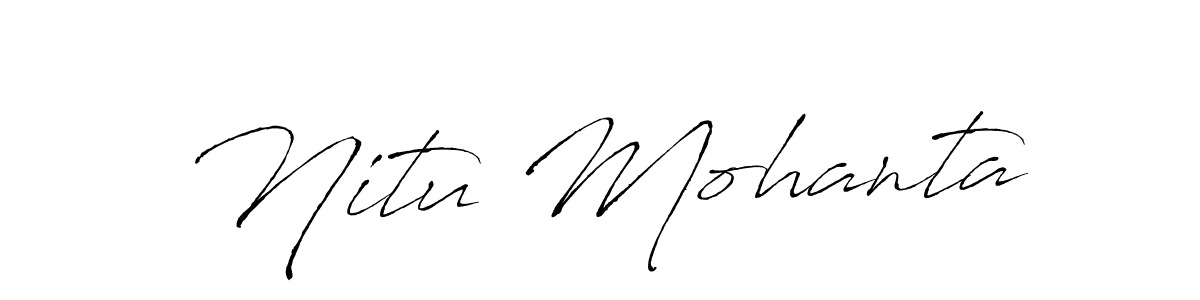 How to make Nitu Mohanta signature? Antro_Vectra is a professional autograph style. Create handwritten signature for Nitu Mohanta name. Nitu Mohanta signature style 6 images and pictures png