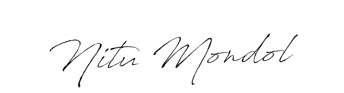 How to make Nitu Mondol signature? Antro_Vectra is a professional autograph style. Create handwritten signature for Nitu Mondol name. Nitu Mondol signature style 6 images and pictures png