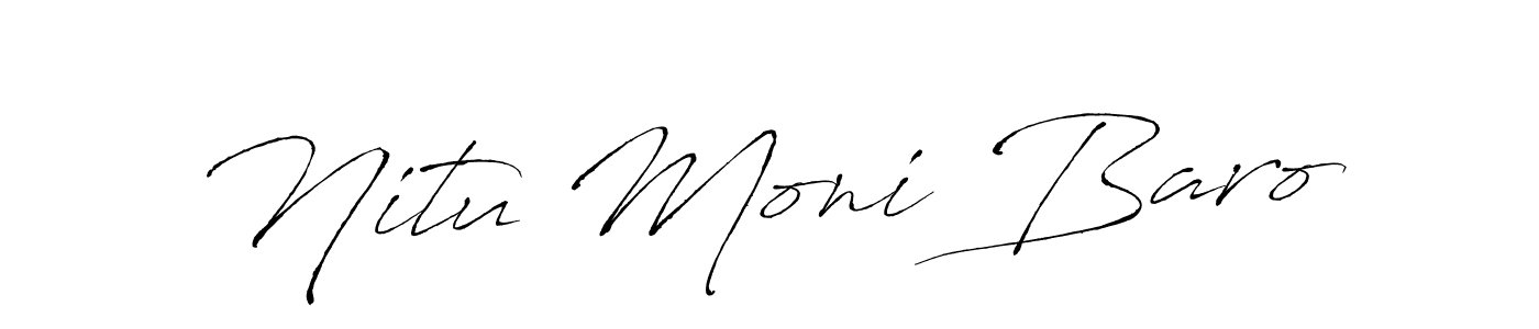 It looks lik you need a new signature style for name Nitu Moni Baro. Design unique handwritten (Antro_Vectra) signature with our free signature maker in just a few clicks. Nitu Moni Baro signature style 6 images and pictures png