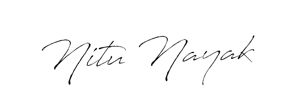 Nitu Nayak stylish signature style. Best Handwritten Sign (Antro_Vectra) for my name. Handwritten Signature Collection Ideas for my name Nitu Nayak. Nitu Nayak signature style 6 images and pictures png