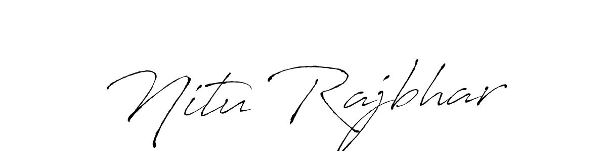 Use a signature maker to create a handwritten signature online. With this signature software, you can design (Antro_Vectra) your own signature for name Nitu Rajbhar. Nitu Rajbhar signature style 6 images and pictures png