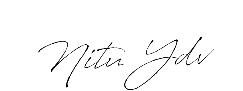Also You can easily find your signature by using the search form. We will create Nitu Ydv name handwritten signature images for you free of cost using Antro_Vectra sign style. Nitu Ydv signature style 6 images and pictures png