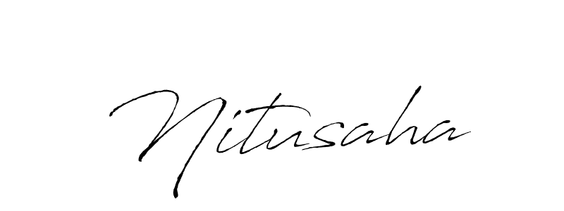 Also we have Nitusaha name is the best signature style. Create professional handwritten signature collection using Antro_Vectra autograph style. Nitusaha signature style 6 images and pictures png
