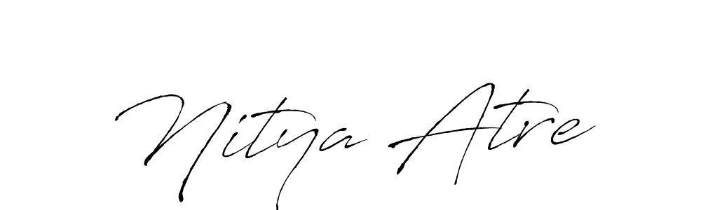 Also we have Nitya Atre name is the best signature style. Create professional handwritten signature collection using Antro_Vectra autograph style. Nitya Atre signature style 6 images and pictures png