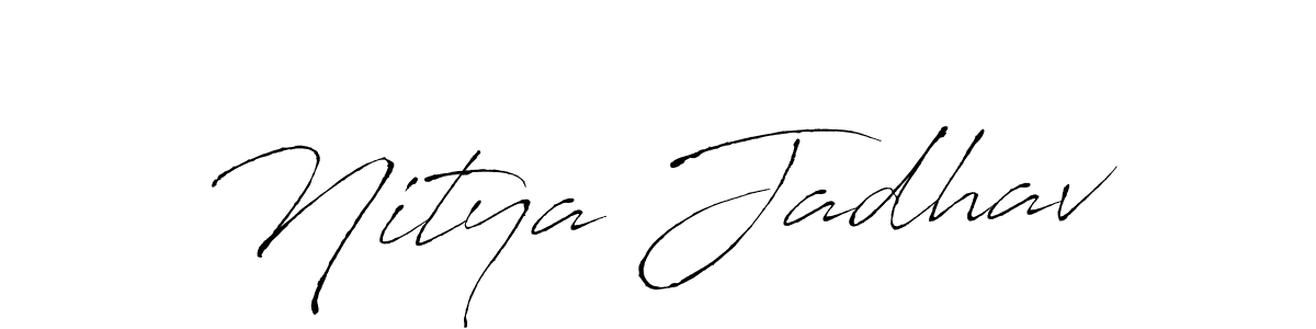 Here are the top 10 professional signature styles for the name Nitya Jadhav. These are the best autograph styles you can use for your name. Nitya Jadhav signature style 6 images and pictures png