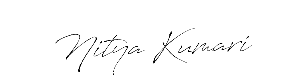 Nitya Kumari stylish signature style. Best Handwritten Sign (Antro_Vectra) for my name. Handwritten Signature Collection Ideas for my name Nitya Kumari. Nitya Kumari signature style 6 images and pictures png