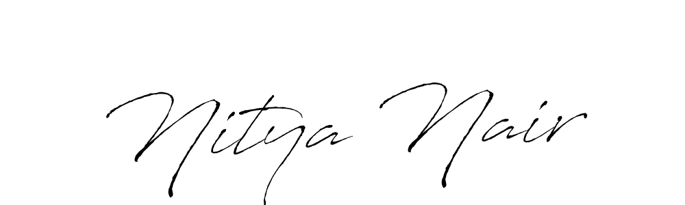 if you are searching for the best signature style for your name Nitya Nair. so please give up your signature search. here we have designed multiple signature styles  using Antro_Vectra. Nitya Nair signature style 6 images and pictures png