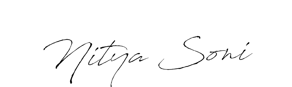 Use a signature maker to create a handwritten signature online. With this signature software, you can design (Antro_Vectra) your own signature for name Nitya Soni. Nitya Soni signature style 6 images and pictures png