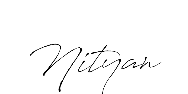 Nityan stylish signature style. Best Handwritten Sign (Antro_Vectra) for my name. Handwritten Signature Collection Ideas for my name Nityan. Nityan signature style 6 images and pictures png