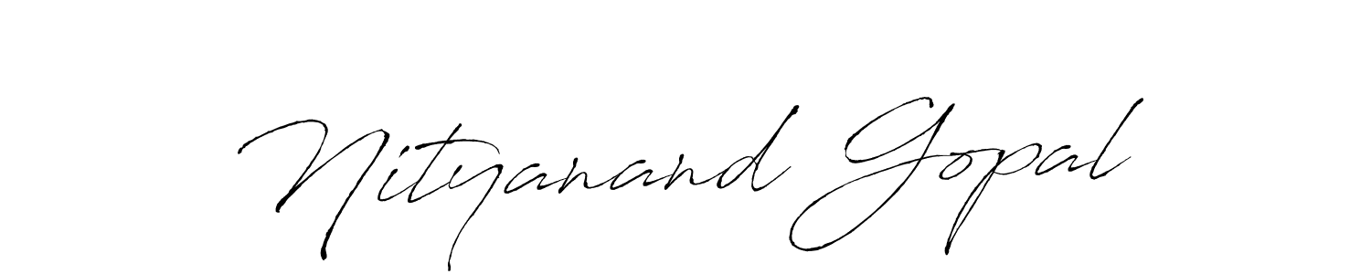 How to make Nityanand Gopal signature? Antro_Vectra is a professional autograph style. Create handwritten signature for Nityanand Gopal name. Nityanand Gopal signature style 6 images and pictures png