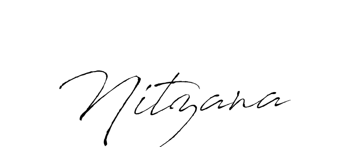 Make a beautiful signature design for name Nitzana. With this signature (Antro_Vectra) style, you can create a handwritten signature for free. Nitzana signature style 6 images and pictures png