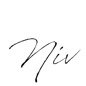 if you are searching for the best signature style for your name Niv. so please give up your signature search. here we have designed multiple signature styles  using Antro_Vectra. Niv signature style 6 images and pictures png