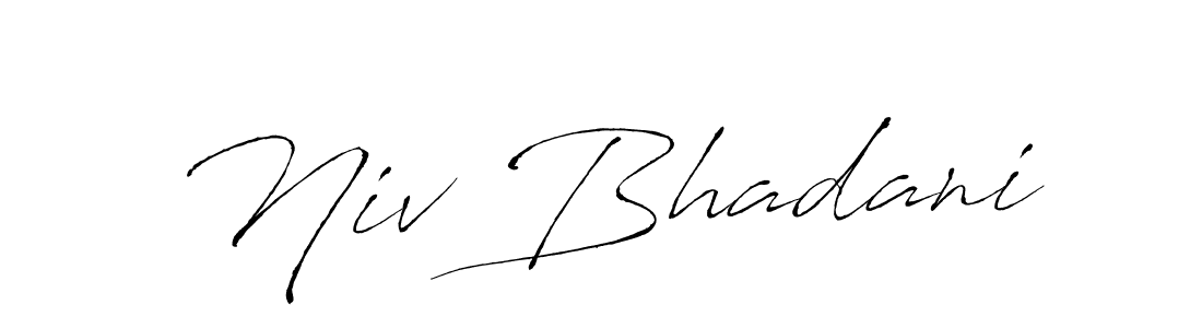 See photos of Niv Bhadani official signature by Spectra . Check more albums & portfolios. Read reviews & check more about Antro_Vectra font. Niv Bhadani signature style 6 images and pictures png