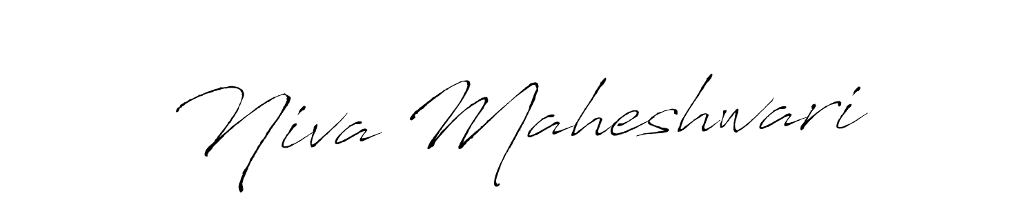 This is the best signature style for the Niva Maheshwari name. Also you like these signature font (Antro_Vectra). Mix name signature. Niva Maheshwari signature style 6 images and pictures png