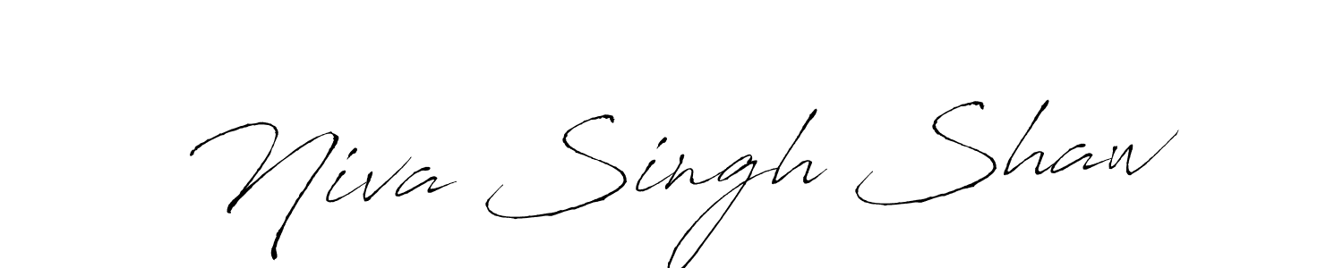 Niva Singh Shaw stylish signature style. Best Handwritten Sign (Antro_Vectra) for my name. Handwritten Signature Collection Ideas for my name Niva Singh Shaw. Niva Singh Shaw signature style 6 images and pictures png