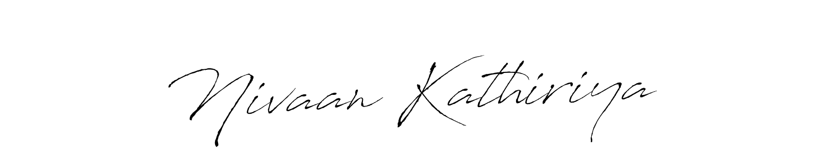 Design your own signature with our free online signature maker. With this signature software, you can create a handwritten (Antro_Vectra) signature for name Nivaan Kathiriya. Nivaan Kathiriya signature style 6 images and pictures png