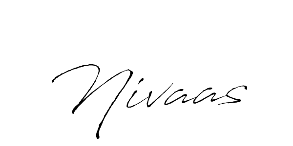 Design your own signature with our free online signature maker. With this signature software, you can create a handwritten (Antro_Vectra) signature for name Nivaas. Nivaas signature style 6 images and pictures png