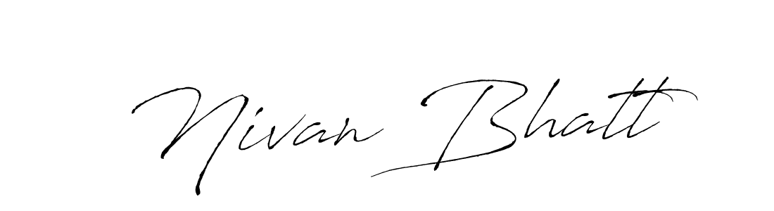 Design your own signature with our free online signature maker. With this signature software, you can create a handwritten (Antro_Vectra) signature for name Nivan Bhatt. Nivan Bhatt signature style 6 images and pictures png