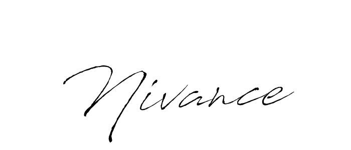 if you are searching for the best signature style for your name Nivance. so please give up your signature search. here we have designed multiple signature styles  using Antro_Vectra. Nivance signature style 6 images and pictures png