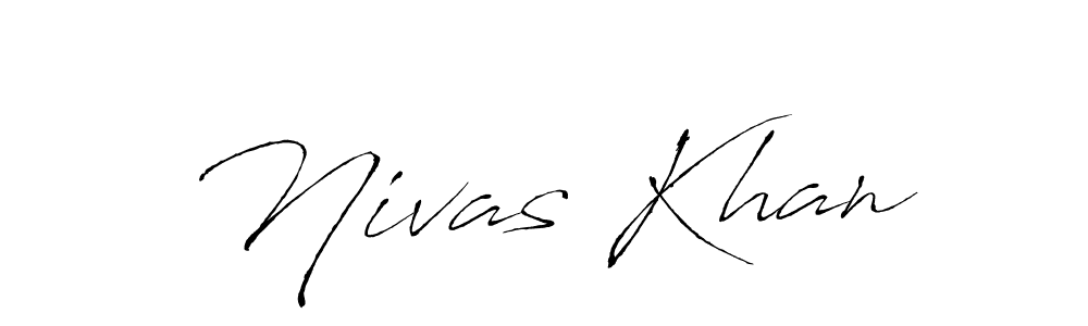 Antro_Vectra is a professional signature style that is perfect for those who want to add a touch of class to their signature. It is also a great choice for those who want to make their signature more unique. Get Nivas Khan name to fancy signature for free. Nivas Khan signature style 6 images and pictures png