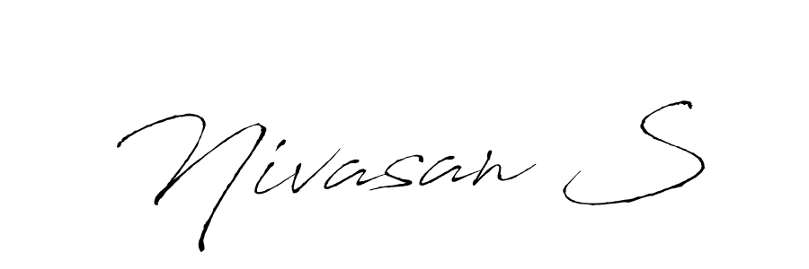 Design your own signature with our free online signature maker. With this signature software, you can create a handwritten (Antro_Vectra) signature for name Nivasan S. Nivasan S signature style 6 images and pictures png