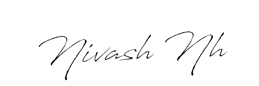 Use a signature maker to create a handwritten signature online. With this signature software, you can design (Antro_Vectra) your own signature for name Nivash Nh. Nivash Nh signature style 6 images and pictures png