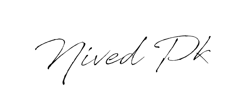 Make a beautiful signature design for name Nived Pk. Use this online signature maker to create a handwritten signature for free. Nived Pk signature style 6 images and pictures png