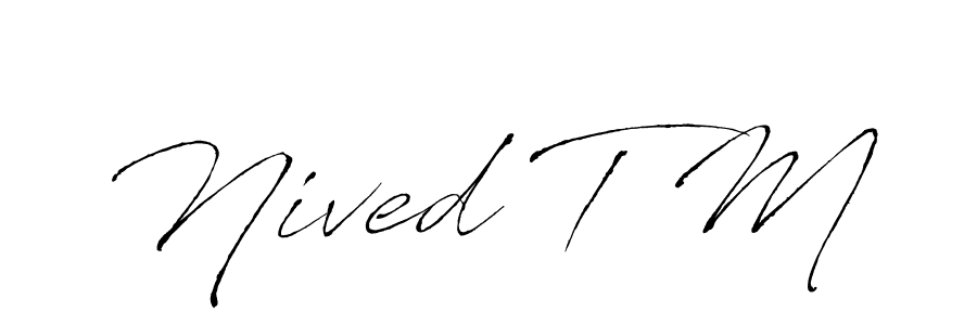 It looks lik you need a new signature style for name Nived T M. Design unique handwritten (Antro_Vectra) signature with our free signature maker in just a few clicks. Nived T M signature style 6 images and pictures png