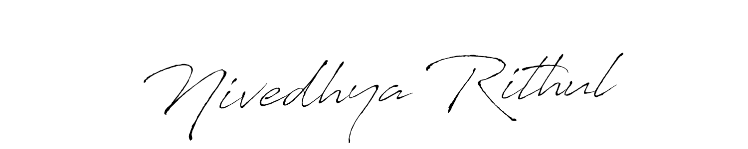 if you are searching for the best signature style for your name Nivedhya Rithul. so please give up your signature search. here we have designed multiple signature styles  using Antro_Vectra. Nivedhya Rithul signature style 6 images and pictures png
