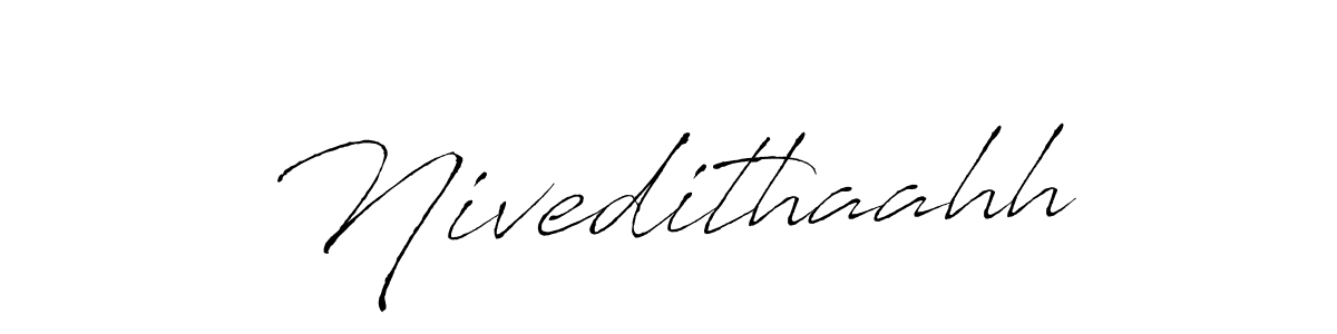 Use a signature maker to create a handwritten signature online. With this signature software, you can design (Antro_Vectra) your own signature for name Nivedithaahh. Nivedithaahh signature style 6 images and pictures png