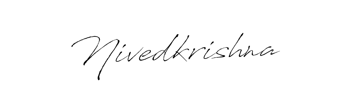 You should practise on your own different ways (Antro_Vectra) to write your name (Nivedkrishna) in signature. don't let someone else do it for you. Nivedkrishna signature style 6 images and pictures png