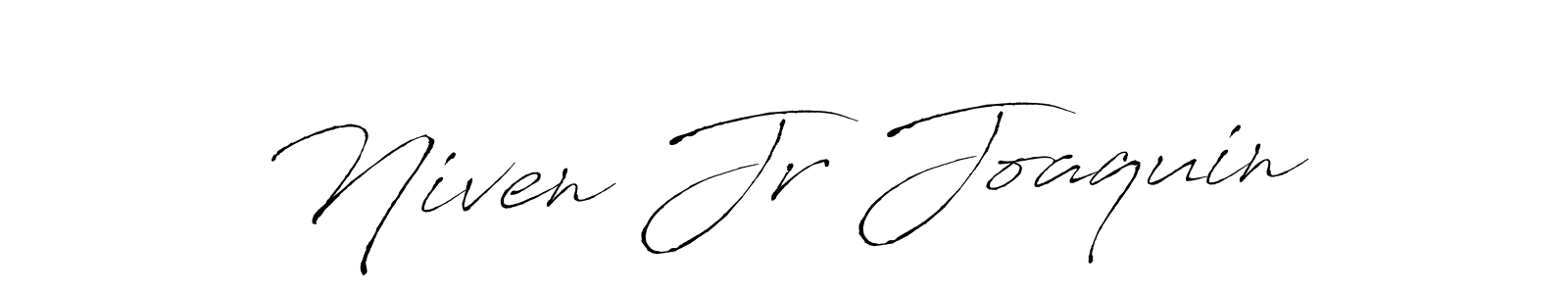 Make a beautiful signature design for name Niven Jr Joaquin. With this signature (Antro_Vectra) style, you can create a handwritten signature for free. Niven Jr Joaquin signature style 6 images and pictures png