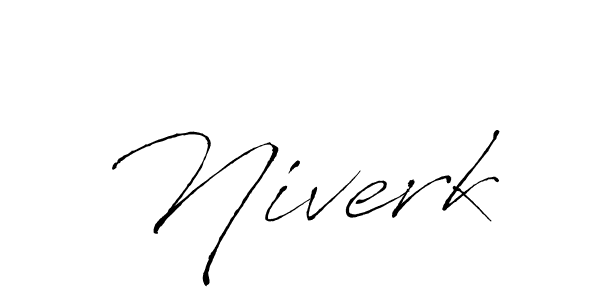 Design your own signature with our free online signature maker. With this signature software, you can create a handwritten (Antro_Vectra) signature for name Niverk. Niverk signature style 6 images and pictures png