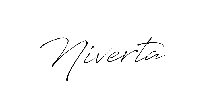 Create a beautiful signature design for name Niverta. With this signature (Antro_Vectra) fonts, you can make a handwritten signature for free. Niverta signature style 6 images and pictures png