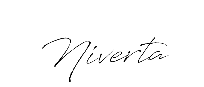 Create a beautiful signature design for name Niverta. With this signature (Antro_Vectra) fonts, you can make a handwritten signature for free. Niverta signature style 6 images and pictures png