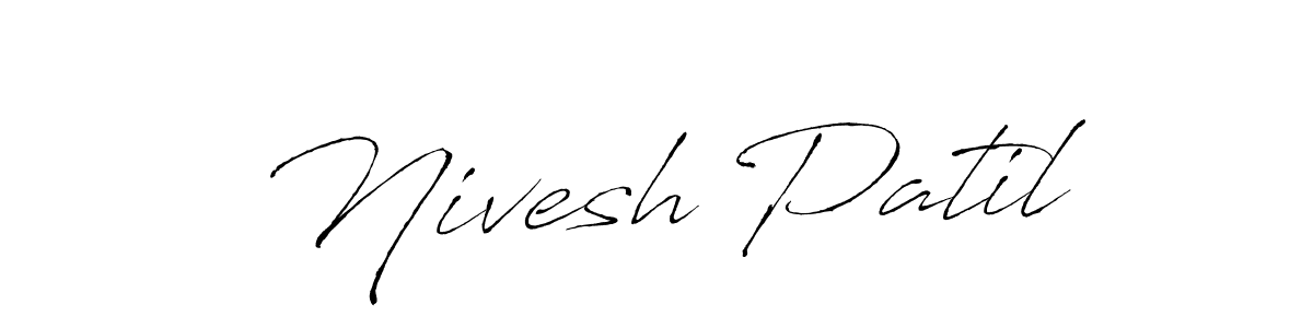 Antro_Vectra is a professional signature style that is perfect for those who want to add a touch of class to their signature. It is also a great choice for those who want to make their signature more unique. Get Nivesh Patil name to fancy signature for free. Nivesh Patil signature style 6 images and pictures png