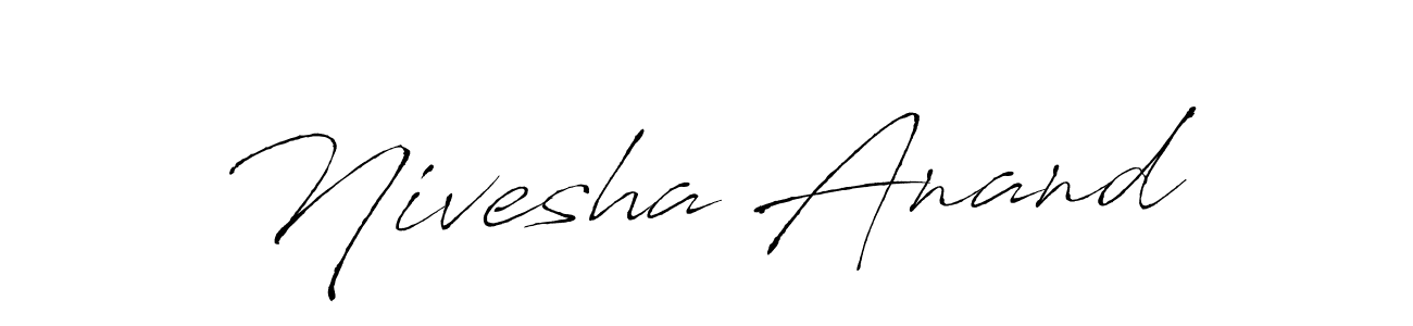 Antro_Vectra is a professional signature style that is perfect for those who want to add a touch of class to their signature. It is also a great choice for those who want to make their signature more unique. Get Nivesha Anand name to fancy signature for free. Nivesha Anand signature style 6 images and pictures png