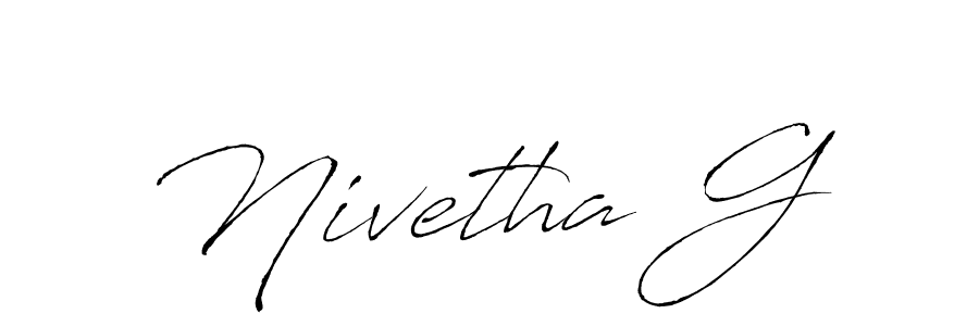 Similarly Antro_Vectra is the best handwritten signature design. Signature creator online .You can use it as an online autograph creator for name Nivetha G. Nivetha G signature style 6 images and pictures png
