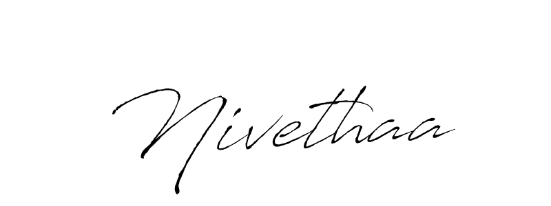 Create a beautiful signature design for name Nivethaa. With this signature (Antro_Vectra) fonts, you can make a handwritten signature for free. Nivethaa signature style 6 images and pictures png