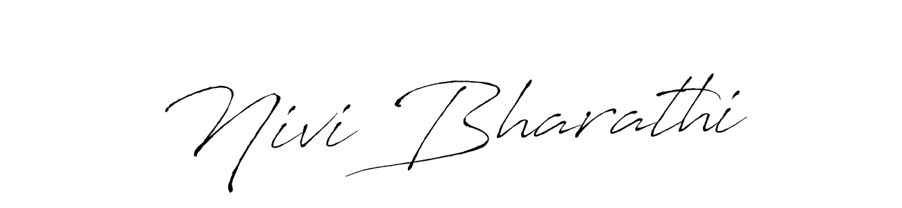 You should practise on your own different ways (Antro_Vectra) to write your name (Nivi Bharathi) in signature. don't let someone else do it for you. Nivi Bharathi signature style 6 images and pictures png