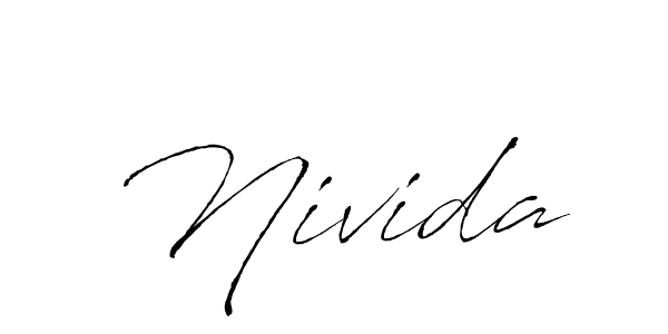 Make a beautiful signature design for name Nivida. With this signature (Antro_Vectra) style, you can create a handwritten signature for free. Nivida signature style 6 images and pictures png