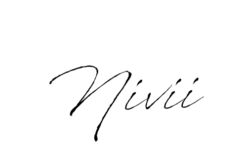 You should practise on your own different ways (Antro_Vectra) to write your name (Nivii) in signature. don't let someone else do it for you. Nivii signature style 6 images and pictures png