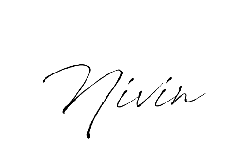 Also we have Nivin name is the best signature style. Create professional handwritten signature collection using Antro_Vectra autograph style. Nivin signature style 6 images and pictures png