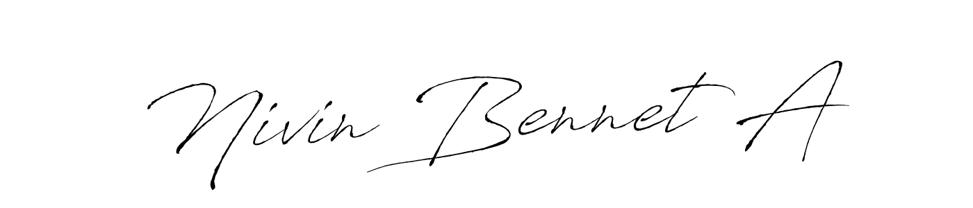 Once you've used our free online signature maker to create your best signature Antro_Vectra style, it's time to enjoy all of the benefits that Nivin Bennet A name signing documents. Nivin Bennet A signature style 6 images and pictures png