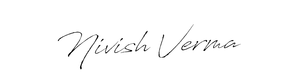 Make a beautiful signature design for name Nivish Verma. Use this online signature maker to create a handwritten signature for free. Nivish Verma signature style 6 images and pictures png