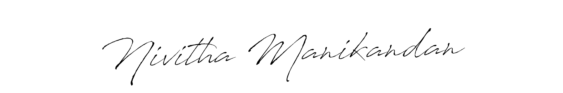 Design your own signature with our free online signature maker. With this signature software, you can create a handwritten (Antro_Vectra) signature for name Nivitha Manikandan. Nivitha Manikandan signature style 6 images and pictures png