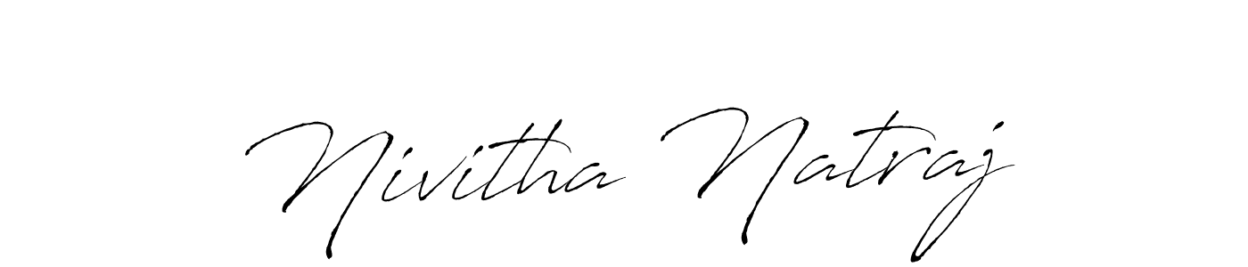 Create a beautiful signature design for name Nivitha Natraj. With this signature (Antro_Vectra) fonts, you can make a handwritten signature for free. Nivitha Natraj signature style 6 images and pictures png